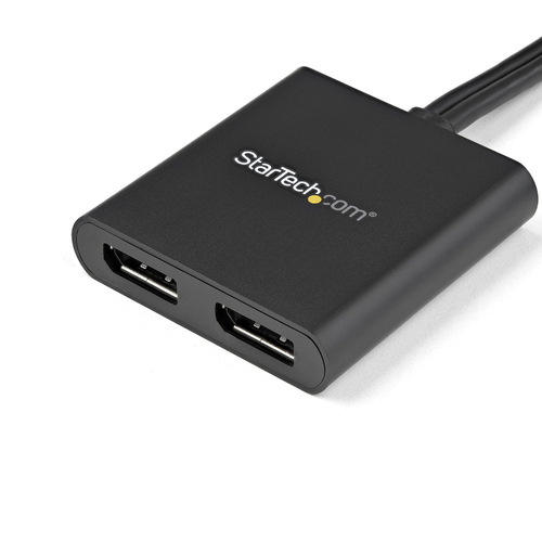 StarTech.com Mini DisplayPort to DisplayPort Multi Monitor Splitter - 2-Port MST Hub - mDP 1.2 to 2x DP MST Hub - 30 Hz to