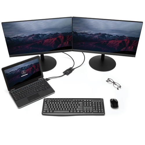 StarTech.com Mini DisplayPort to DisplayPort Multi Monitor Splitter - 2-Port MST Hub - mDP 1.2 to 2x DP MST Hub - 30 Hz to