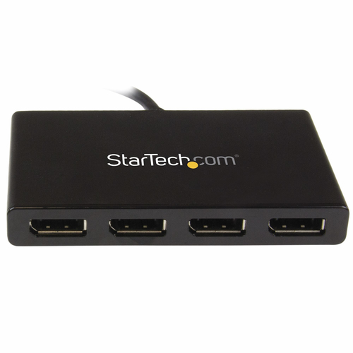 StarTech.com 4-Port Multi Monitor Adapter - Mini DisplayPort to DisplayPort MST Hub - 4x 1080p - Video Splitter for Extend