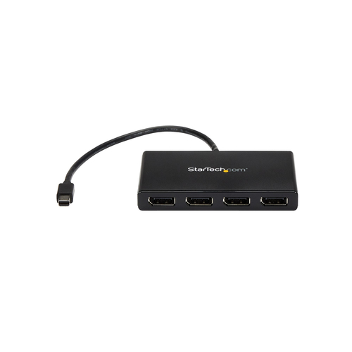 StarTech.com 4-Port Multi Monitor Adapter - Mini DisplayPort to DisplayPort MST Hub - 4x 1080p - Video Splitter for Extend