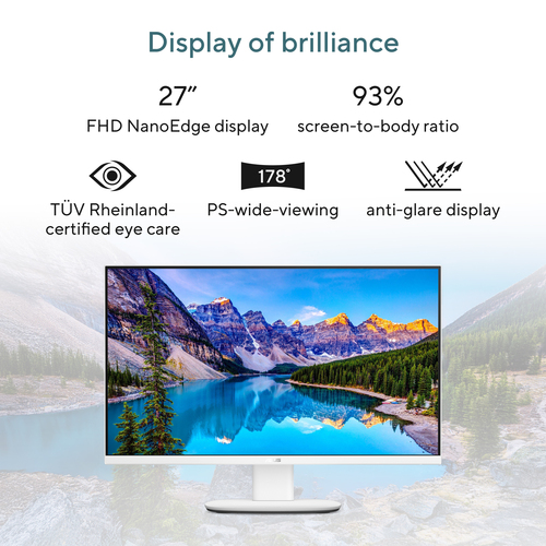ASUS V600 AiO VM670KA-BPE070W. Product type: All-in-One PC. Display diagonal: 68.6 cm (27"), HD type: Full HD, Display res