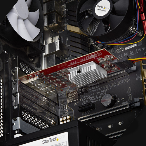 StarTech 4-Port USB-A PCIe Card, USB 3.2 10Gbps, USB PCI Express Expansion Card, 4x Independent USB Controllers, TAA-Compl