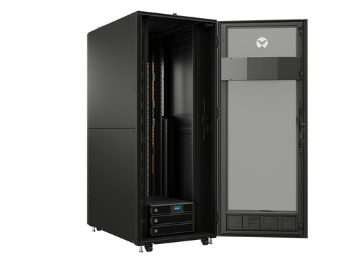 Vertiv VS3750I. Typ: Freistehendes Gestell, Rack-Kapazität: 42U, Sperrschloss. Stromversorgung: 7000 W. Internationale Sch
