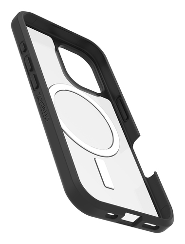 OtterBox React Case for Apple iPhone 16 Smartphone - Black Crystal (Clear/Black) - 1 - Drop Resistant, Scrape Resistant - 