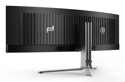 AOC AGON PRO PD49 49" Class Dual Quad HD (DQHD) Ecrã curvo Monitor OLED para jogos - 32:9 - Prata, preto texturizado - 124