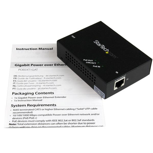 StarTech.com Network Extender - TAA Compliant - Black