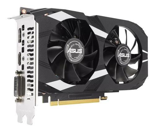 ASUS Dual -RTX3050-O6G. Processeur graphique famille: NVIDIA, Processeur graphique: GeForce RTX 3050. Mémoire carte graphi
