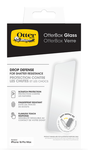 OtterBox Glass 9H Protetor de ecrã - Claro - 1 - Para OLED - Resistente a quedas, Resistente à Quebra, Resistente a riscos