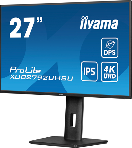 iiyama ProLite XUB2792UHSU-B6 27 Zoll Klasse 4K UHD LED-Monitor - 16:9 Format - Mattschwarz - 68,6 cm (27 Zoll) Viewable -