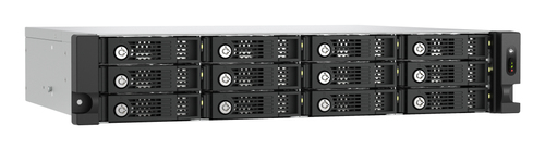 QNAP 12 x Total de compartimentos Sistema de armazenamento DAS - 2U Montável sobre rack - 0 x HDD Installed - Adequado par