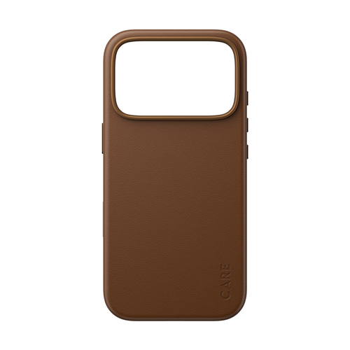 PG CARE CASE SOLO VEGAN LETHER MS IP 17 PRO/18 PRO BROWN