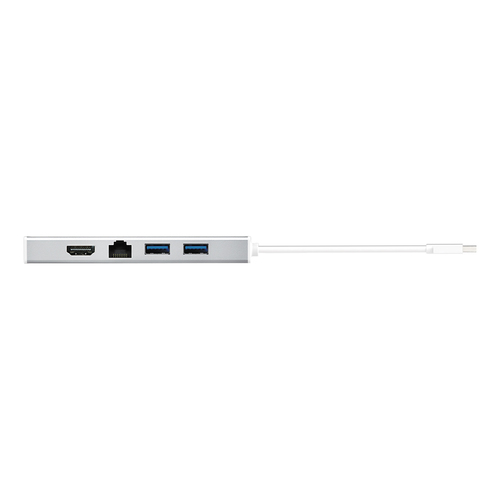Docking station j5create per Monitor, Computer portatile - Argento - 2 Display supportati - 2K - 2048 x 1152 - 1 x USB 2.0