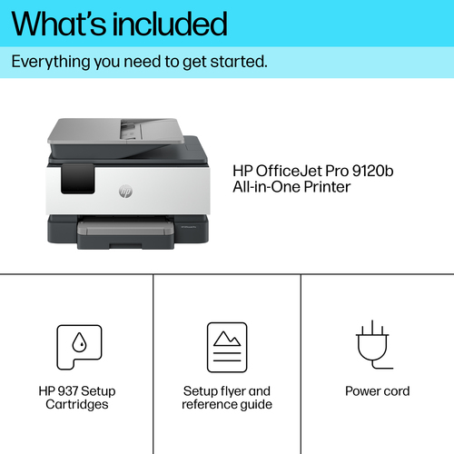 HP Officejet Pro 9120b Wired & Wireless - Tintenstrahl-Multifunktionsdrucker - Farbe - Kopierer/Fax/Drucker/Scanner - 32 S