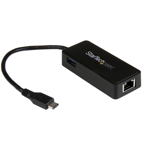 StarTech.com USB-C to Ethernet Gigabit Adapter - Thunderbolt 3 Compatible - USB Type C Network Adapter - USB C Ethernet Ad