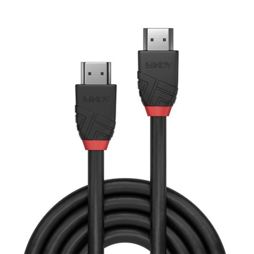 Lindy 1m 8K60Hz HDMI Cable, Black Line. Cable length: 1 m, Connector 1: HDMI Type A (Standard), Connector 1 gender: Male, 