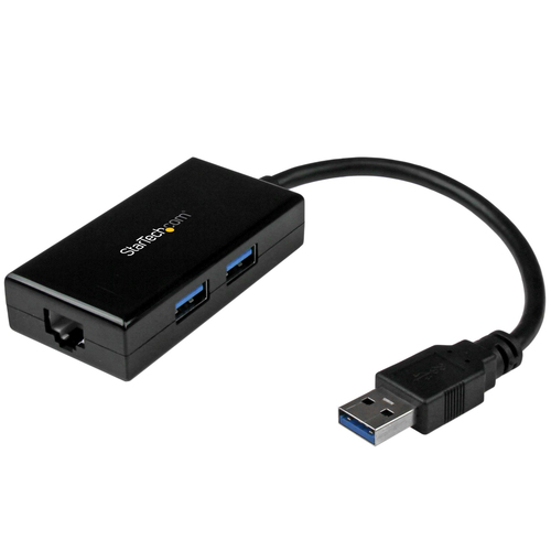 StarTech.com Gigabit Ethernet Adapter for PC - 10/100/1000Base-T - Desktop - USB 3.0 - 3 Port(s) - 1 - Twisted Pair