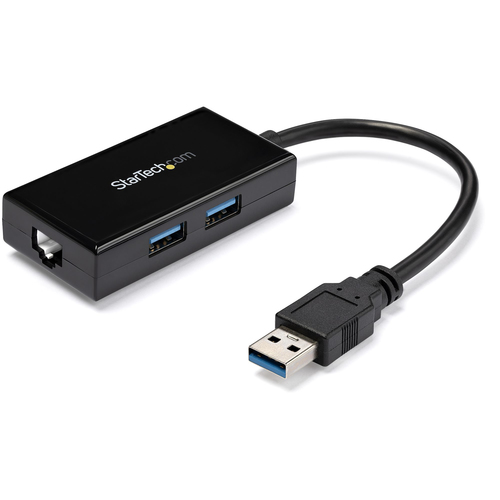 StarTech.com Gigabit Ethernet Adapter for PC - 10/100/1000Base-T - Desktop - USB 3.0 - 3 Port(s) - 1 - Twisted Pair