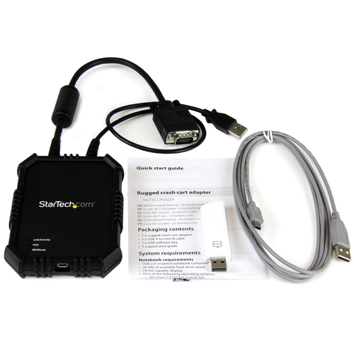 StarTech.com KVM Console - Wired - TAA Compliant - 1 Local User(s) - WUXGA - 1920 x 1200 Maximum Video Resolution - 1 x US