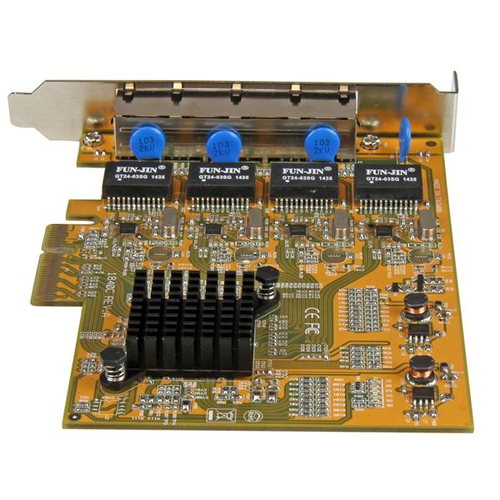 StarTech.com 4-Port PCI Express Gigabit Network Adapter Card - Quad-Port PCIe Gigabit NIC - PCI Express x4 - 1.95 Gbit/s D