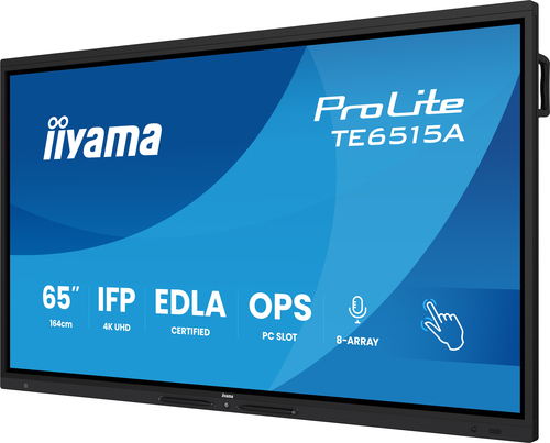 iiyama ProLite TE6515A-B2AG 1638,30 mm 4K UHD LCD Collaboration Display - ARM Cortex A72 + A53 - 8 GB - DeepContrast-IR+ -