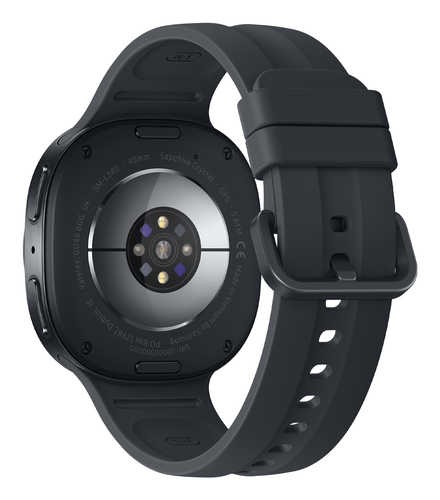 Samsung Galaxy Watch9 SM-L340 Smartwatch - 42,70 mm Case Height - 40,40 mm Case Width - Graphit Body Color - Schwarz Band 