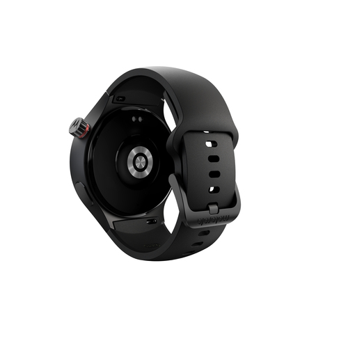Motorola Mobility moto watch Smart Watch - Round Case Shape - Matte Black Body Color - Aluminium Case Material - Wireless 