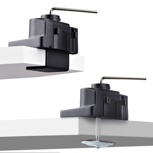 StarTech.com Triple Monitor Desk Mount For Up To Three 27in Screens, VESA 75x75/100x100, Tool-Less Arm Adjustments, C-Clam