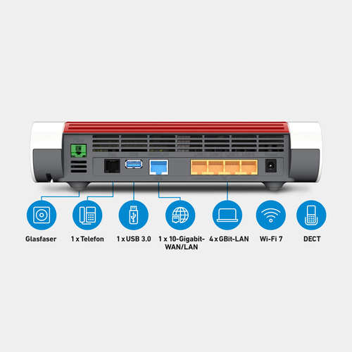Box 5690 XGS. WAN connection type: GPON. Wi-Fi band: Dual-Band (2,4 GHz/5 GHz), Top Wi-Fi standard: Wi-Fi 7 (802.11be), WL