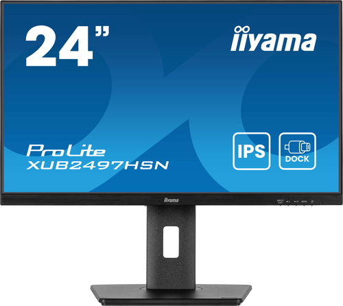 iiyama ProLite XUB2497HSN-B2 24" Class Full HD LED Monitor - 16:9 - Matte Black - 60.5 cm (23.8") Viewable - In-plane Swit