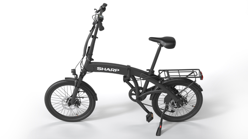 Sharp BK-BM04-EB. Akkuspannung: 36 V, Ladezeit: 5 h. Weight (including battery): 23 kg, Breite: 570 mm, Tiefe: 1600 mm. Fr