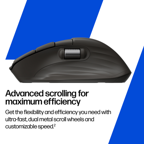 HP 785M Mouse - Bluetooth/Radio Frequency - USB Type A - 6 Programmable Button(s) - Wireless - 2.40 GHz - Rechargeable - S