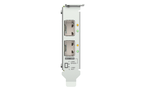 QNAP QXG-25G2SF-BCM Placa Ethernet 25 Gigabit para Dispositivo de armazenamento NAS, PC - SFP28 - Cartão Plug-in - PCI Exp