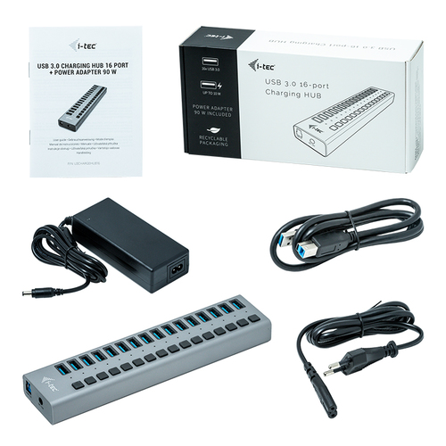 I-TEC USB 3.0 HUB 16 PORT 90 W I-TEC USB 3.0 HUB 16 PORT 90 W