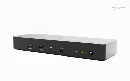 i-tec 11 Anschluss(e) Thunderbolt 4, USB-Typ C Docking Station für Monitor, Notebook, Mikrofon, Tablet-PC, Desktop-PC - La