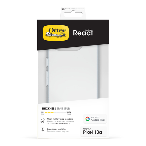 OtterBox React Estojo para Google Smartphone - Claro - Varejo - Resistente a quedas, Resistente a arranhões, Resistente a 