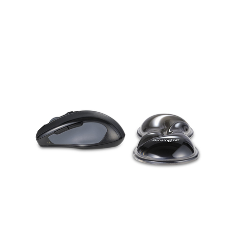 Kensington Slim Duo Gel Mouse/Trackball Wrist Rest - Grey. Product colour: Grey, Material: Gel, Thermoplastic polyurethane