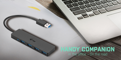 I-TEC SLIM PASSIVE HUB 4P BLACK USB 3.0 NO PS WIN AND MAC OS
