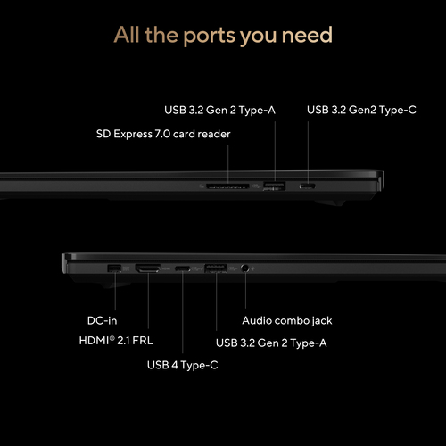 ASUS ProArt P16 H7606WP-RJ129X. Product type: Laptop, Form factor: Clamshell. Processor family: AMD Ryzen AI 9 HX, Process