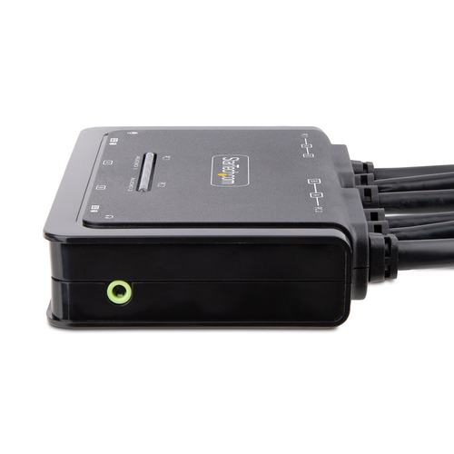 StarTech.com KVM Switchbox - 2 Computer(s) - 1 Local User(s) - 4K - 3840 x 2160 - 4 x USB - USB 2.0 - 6 x HDMI - Desktop