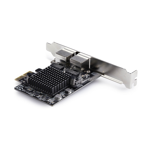 StarTech.com 5Gigabit Ethernet Card for Desktop, Server - Black - TAA Compliant - PCI Express - Full-Height Low-Profile Br