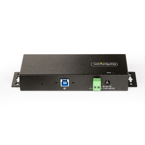 StarTech.com 7-Port Managed USB Hub, Heavy Duty Metal Industrial Housing, ESD & Surge Protection, Wall/Desk/Din-Rail Mount