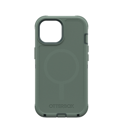 OtterBox Defender Case for Apple iPhone 14, iPhone 13, iPhone 15 Smartphone - Forest Ranger (Green) - Wireless Charging Co
