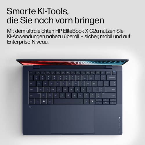 HP EliteBook X G2a Next Gen AI. Produkttyp: Laptop, Formfaktor: Klappgehäuse. Prozessorfamilie: AMD Ryzen AI 7 PRO, Prozes