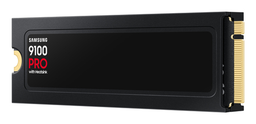 Samsung 9100 PRO Heatsink PCIe® 5.0 NVMe™ M.2 SSD - 1 TB. SSD capacity: 1 TB, SSD form factor: M.2, Read speed: 14700 MB/s