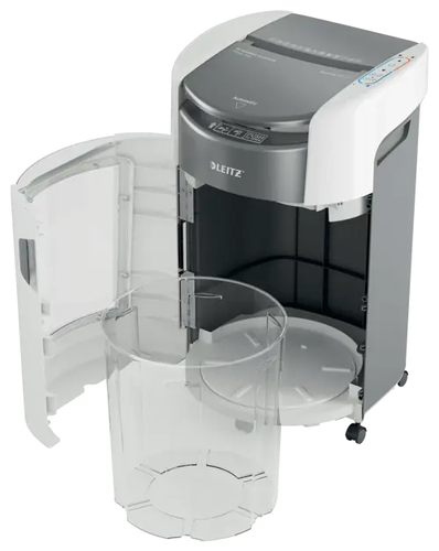 Leitz IQ OptiMax Autofeed Office 300 P4 Cross Cut Paper Shredder. Shredding type: Cross shredding, Working width: 22.5 cm,