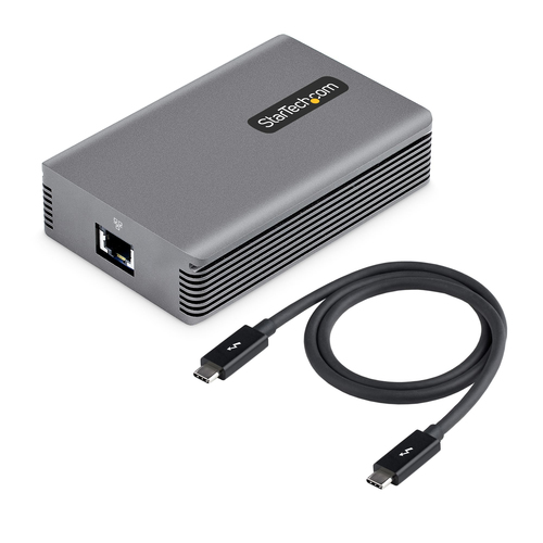 StarTech.com 10Gigabit Ethernet Card for Access Point, Switch - 10GBase-T - Portable - TAA Compliant - Thunderbolt 3 - Mar