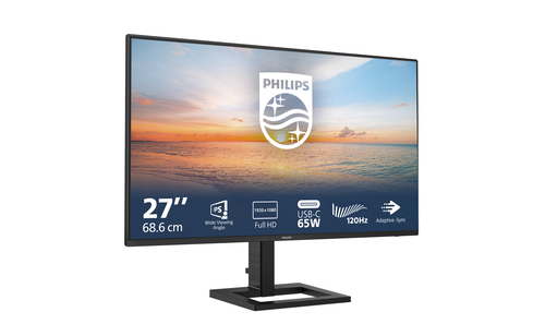 Philips 1000 series 27E1N1300AE/00. Tamanho do ecrã na diagonal: 68,6 cm (27"), Resolução: 1920 x 1080 pixels, Tipo de HD:
