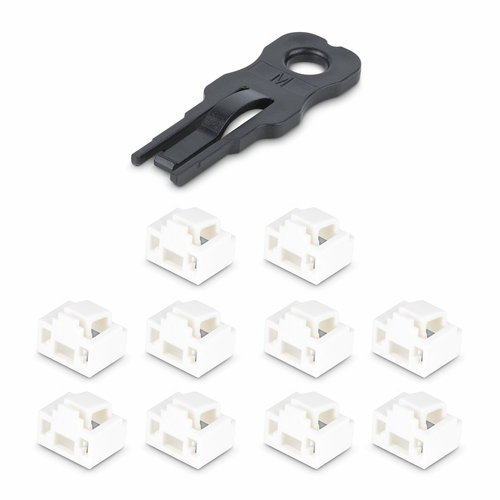 StarTech.com Kabelbinder - Weiß - 10 / Pack Paket - Kabelschloss - 12,7 mm Länge - Polycarbonat