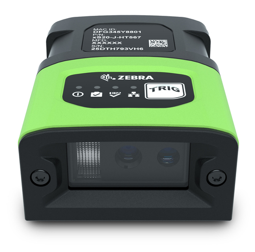 Zebra FS20 Rugged Industrial Fixed Mount Barcode Scanner - Cable Connectivity - Industrial Green - 609.60 mm Scan Distance