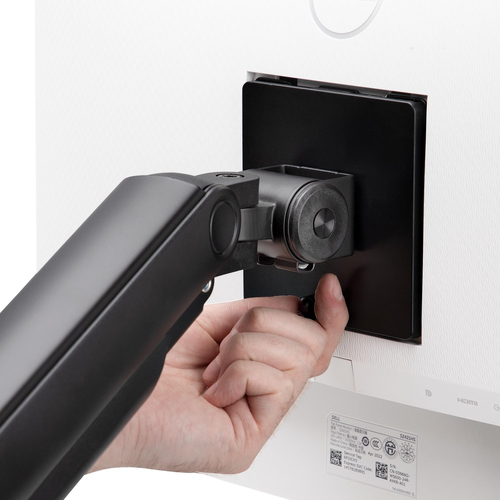 StarTech.com Monitor Desk Mount for up to 49in 32:9 Ultrawide Curved Screen, Mechanical Spring Arm, C-Clamp/Grommet, Max W